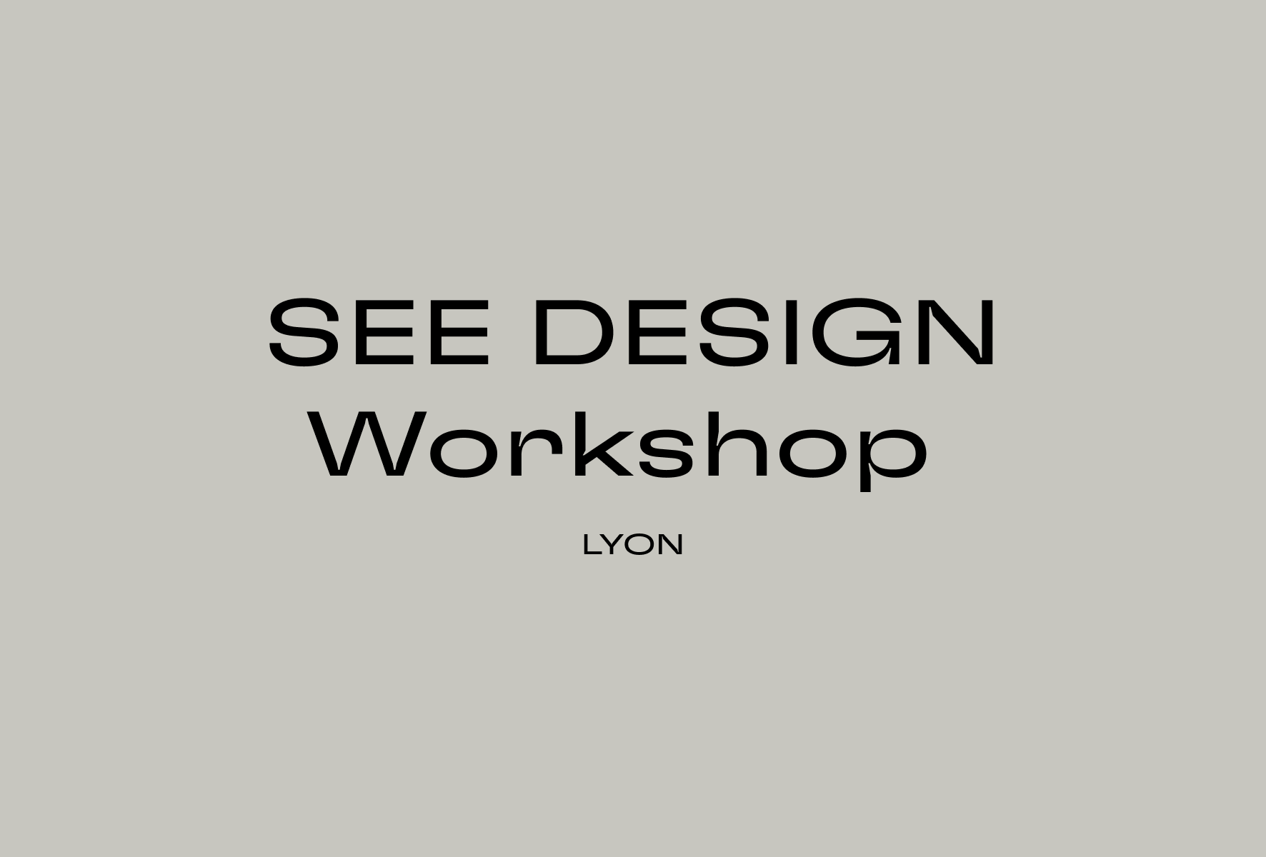 SEE Design Workshop in Lyon